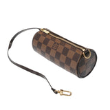 LOUIS VUITTON ルイヴィトン ダミエ パピヨン GM ブラウン N51303 レディース ダミエキャンバス ハンドバッグ Aランク 中古 銀蔵