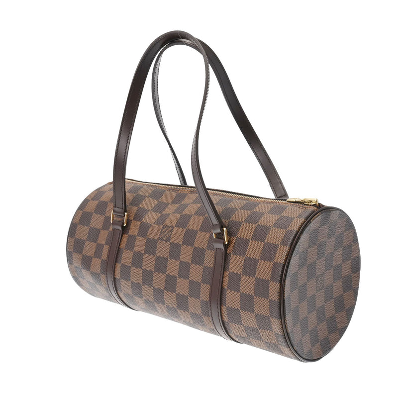 LOUIS VUITTON ルイヴィトン ダミエ パピヨン GM ブラウン N51303 レディース ダミエキャンバス ハンドバッグ Aランク 中古 銀蔵