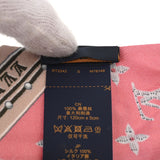 LOUIS VUITTON ルイヴィトン バンドーBB LVディテルーズ ピンク M78149 レディース シルク100％ スカーフ ABランク 中古 銀蔵
