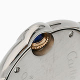 CARTIER カルティエ バロンブルー SM WE902030 レディース SS/PG 腕時計 クオーツ シルバー文字盤 Aランク 中古 銀蔵