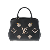 LOUIS VUITTON ルイヴィトン モノグラムアンプラント モンテーニュ BB 2WAY 黒/ベージュ M45778 レディース レザー ハンドバッグ Aランク 中古 銀蔵