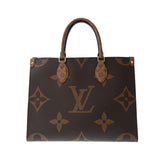 LOUIS VUITTON ルイヴィトン モノグラムリバース オンザゴー MM ブラウン M45321 レディース モノグラムリバースキャンバス 2WAYバッグ 新同 中古 銀蔵