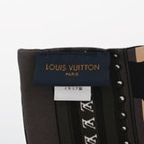 LOUIS VUITTON ルイヴィトン バンドー LV ワールド ブラウン M70853 レディース シルク100% スカーフ Aランク 中古 銀蔵