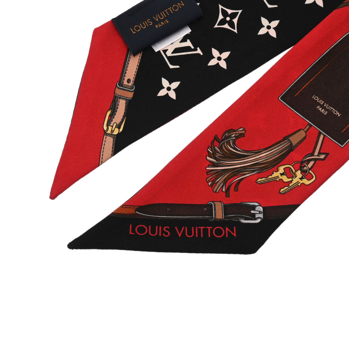 ルイヴィトンバンドーBB オールザストラップ 黒/ベージュ/赤 レディース シルク100％ スカーフ M76688 LOUIS VUITTON –  銀蔵オンライン