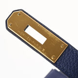 HERMES エルメス バーキン35 ブルーアンクル ゴールド金具 C刻印(2018年頃) ユニセックス トリヨンクレマンス ハンドバッグ Aランク 中古 銀蔵