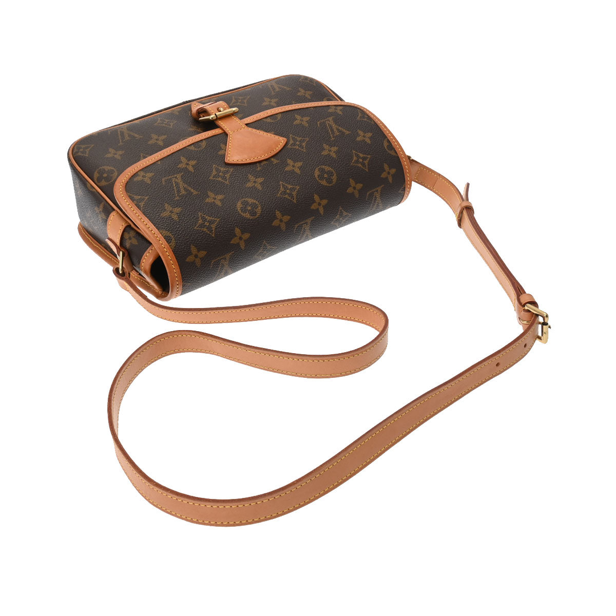 LOUIS VUITTON ルイヴィトン モノグラム ソローニュ ブラウン M42250 レディース モノグラムキャンバス ショルダーバッグ Bランク  中古 - 直販特典付