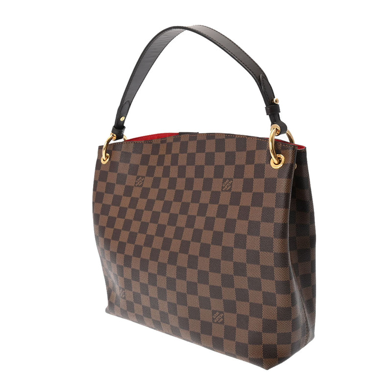 LOUIS VUITTON ルイヴィトン ダミエ グレースフル PM ブラウン N44044 レディース ダミエキャンバス ワンショルダーバッグ 新同 中古 銀蔵