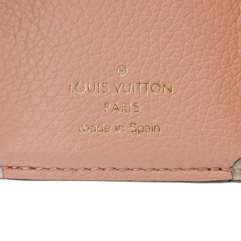 LOUIS VUITTON ルイヴィトン ポルトフォイユ ロックミニ ローズトリアノン M82366 レディース レザー 三つ折り財布 Aランク 中古 銀蔵