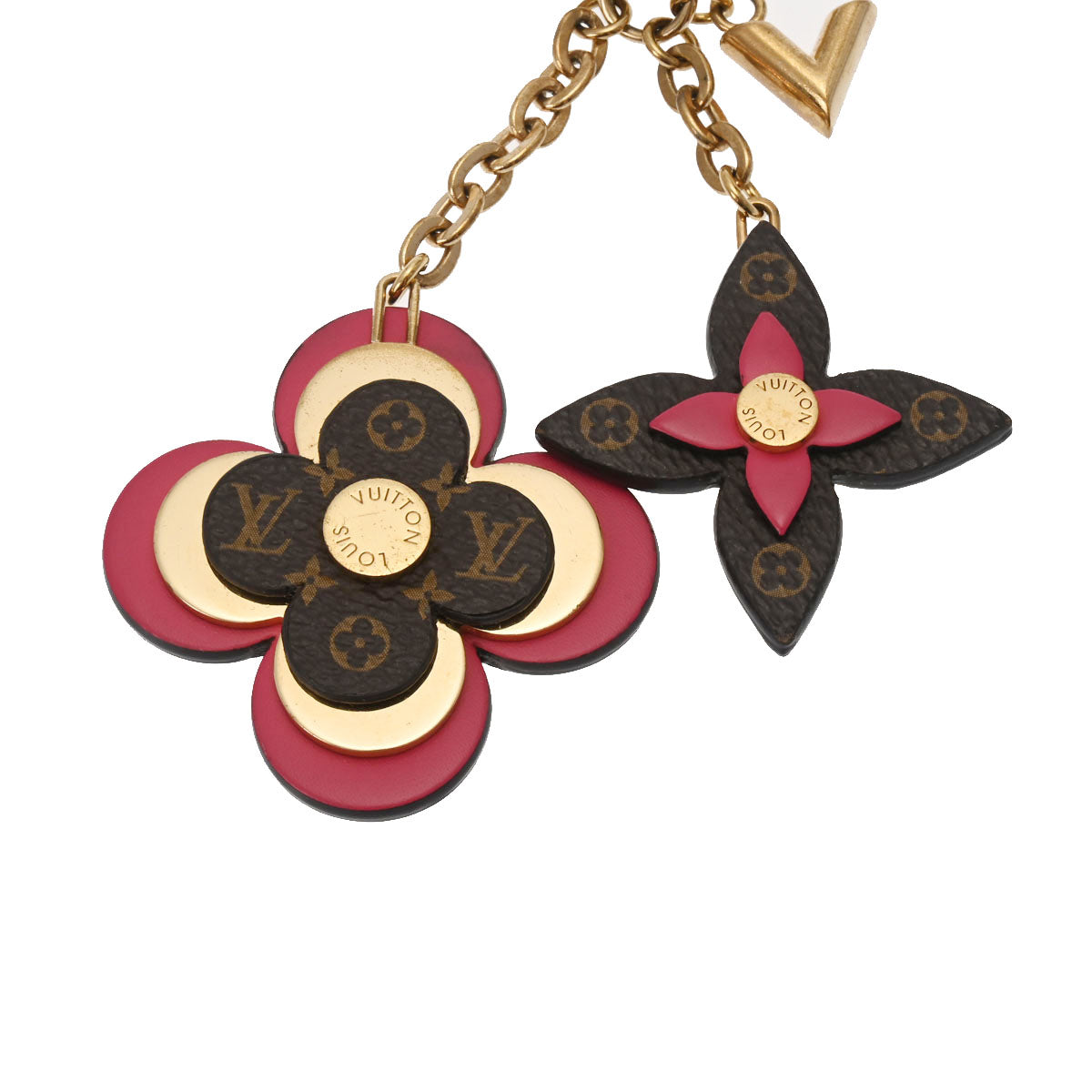 ルイヴィトンブルーミングフラワー ブラウン/ピンク ゴールド金具