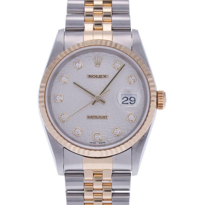 ロレックスデイトジャスト 10Pダイヤ メンズ 腕時計 16233 ROLEX 中古 – 銀蔵オンライン