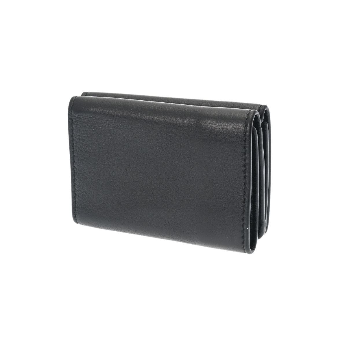 バレンシアガコンパクトウォレット エブリデイ 黒 ユニセックス カーフ