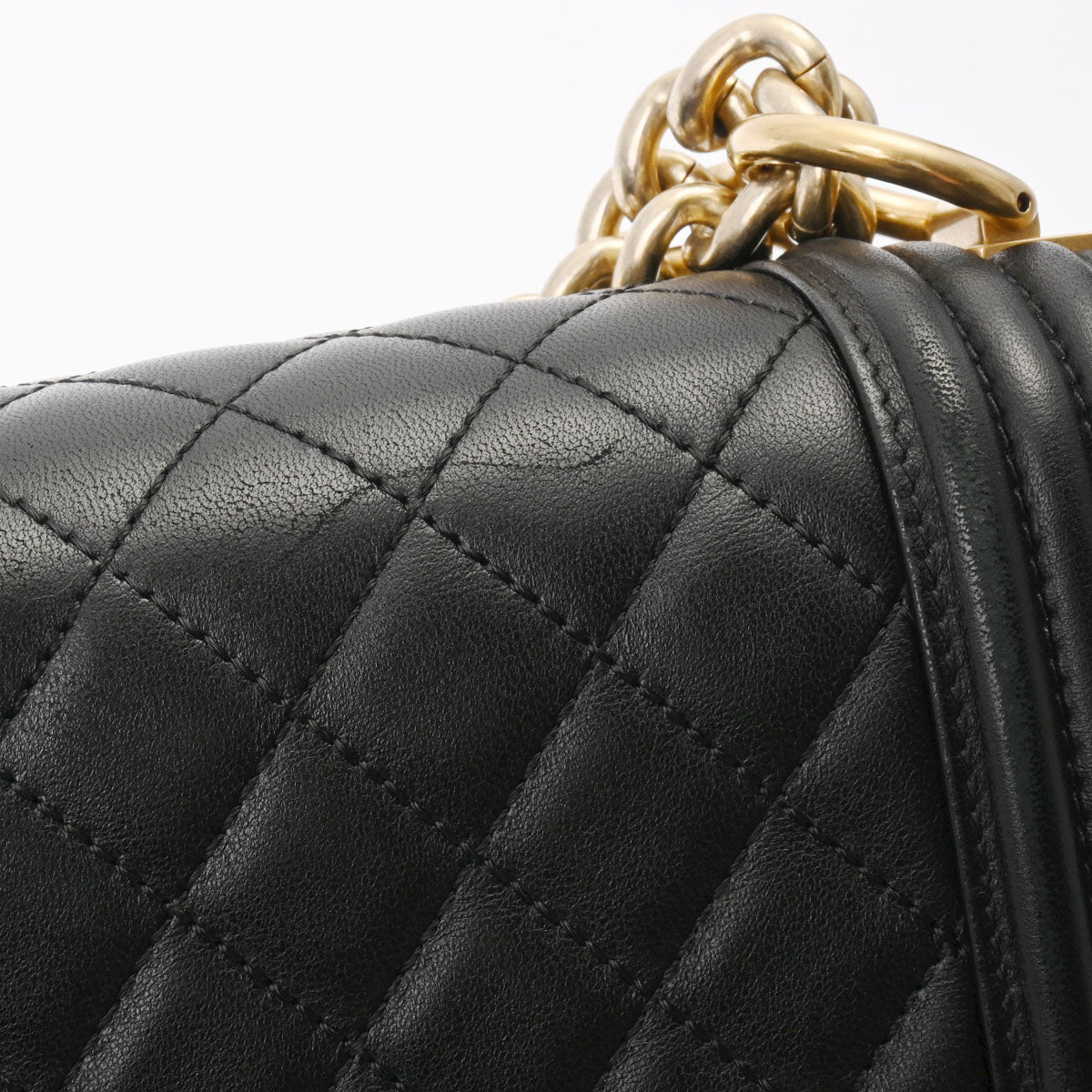 シャネル CHANEL ボーイシャネル28 A92193 19番台 ブラック シルバー金具 ラム レディース ショルダーバッグ シャネルボーイシャネル チェーンショルダー 28 黒 アンテーク調