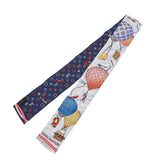 LOUIS VUITTON ルイヴィトン バンドー アップアンドアウェイ ブルー系 M77681 レディース シルク100％ スカーフ Aランク 中古 銀蔵