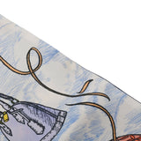 LOUIS VUITTON ルイヴィトン バンドー アップアンドアウェイ ブルー系 M77681 レディース シルク100％ スカーフ Aランク 中古 銀蔵