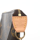 LOUIS VUITTON ルイヴィトン モノグラム ミニポシェットアクセソワール USA製 ブラウン M58009 レディース モノグラムキャンバス アクセサリーポーチ Aランク 中古 銀蔵