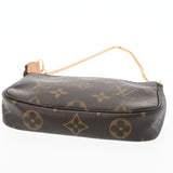 LOUIS VUITTON ルイヴィトン モノグラム ミニポシェットアクセソワール USA製 ブラウン M58009 レディース モノグラムキャンバス アクセサリーポーチ Aランク 中古 銀蔵