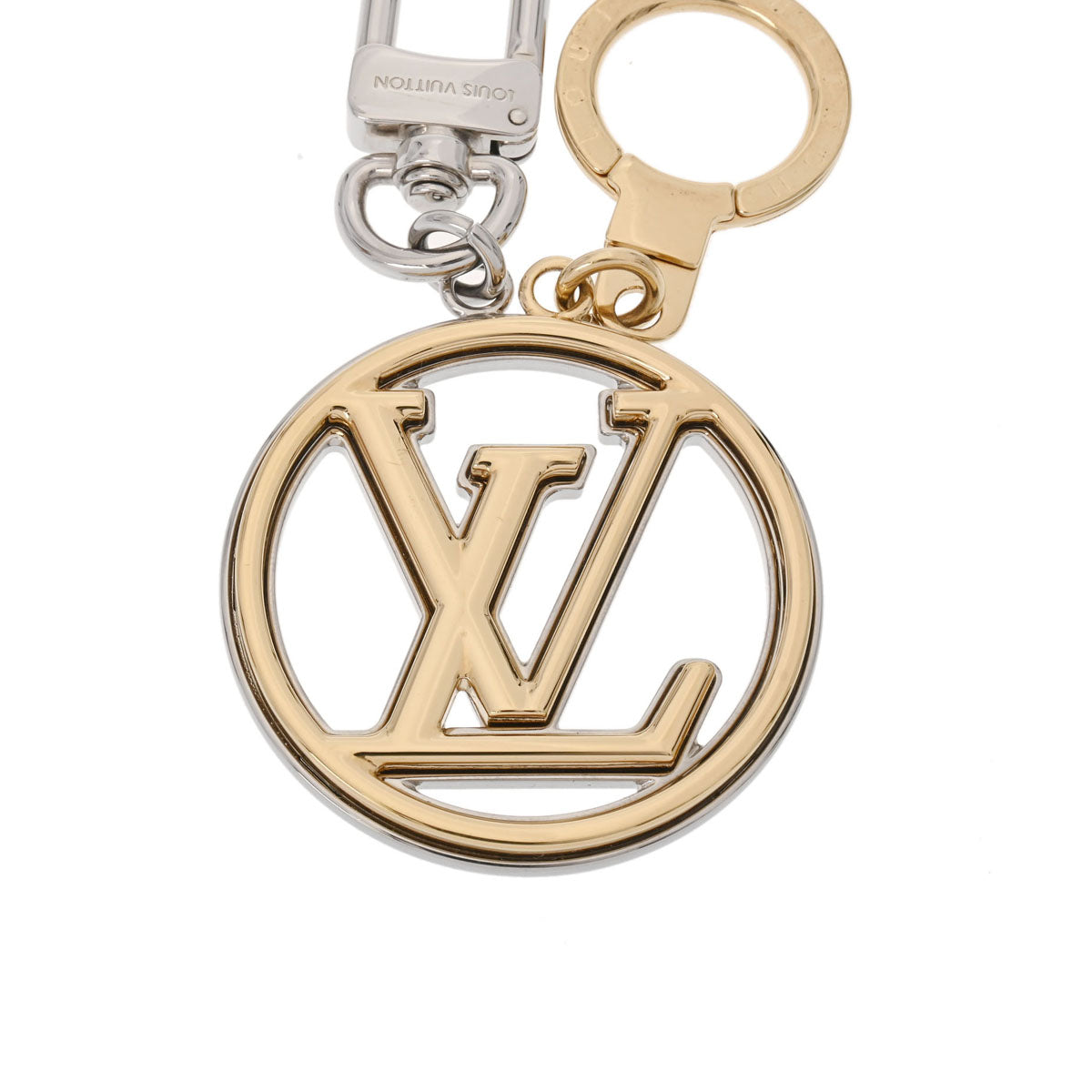 ルイヴィトンポルトクレ LVサークル シルバー/ゴールド金具 ユニ