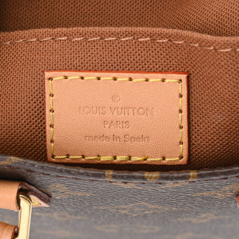 LOUIS VUITTON ルイヴィトン モノグラム プティット サックプラ 2WAY ブラウン M81295 レディース モノグラムキャンバス ハンドバッグ Aランク 中古 銀蔵