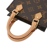 LOUIS VUITTON ルイヴィトン モノグラム プティット サックプラ 2WAY ブラウン M81295 レディース モノグラムキャンバス ハンドバッグ Aランク 中古 銀蔵