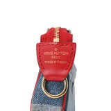 LOUIS VUITTON ルイヴィトン マイクロポシェット アクセソワール 青/赤 M68760 レディース モノグラムデニム コインケース ABランク 中古 銀蔵