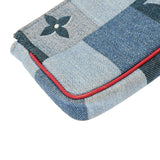 LOUIS VUITTON ルイヴィトン マイクロポシェット アクセソワール 青/赤 M68760 レディース モノグラムデニム コインケース ABランク 中古 銀蔵