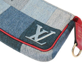 LOUIS VUITTON ルイヴィトン マイクロポシェット アクセソワール 青/赤 M68760 レディース モノグラムデニム コインケース ABランク 中古 銀蔵