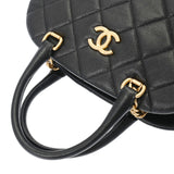 CHANEL シャネル マトラッセ ボウリングバッグ 2WAY 黒 ゴールド金具 AS3893 レディース キャビアスキン ハンドバッグ Aランク 中古 銀蔵