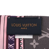 LOUIS VUITTON ルイヴィトン バンドー 紫 M71478 レディース シルク100％ スカーフ 未使用 銀蔵