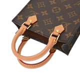 LOUIS VUITTON ルイヴィトン モノグラム プティット サックプラ 2WAY ブラウン M81295 レディース モノグラムキャンバス ハンドバッグ Aランク 中古 銀蔵