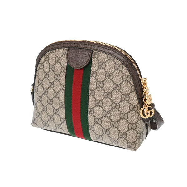 GUCCI グッチ オフィディア ベージュ/エボニー ゴールド金具 499621 レディース GGスプリームキャンバス ショルダーバッグ 未使用 銀蔵