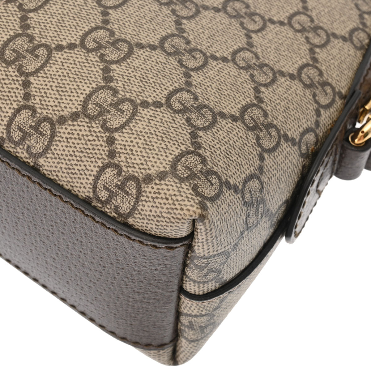 GUCCI グッチ GGスプリーム オフィディア ショルダーバッグ ベージュ×ブラウン キャンバス×レザー 499621 ゴールド金具 グッチオフィディア ベージュ/エボニー ゴールド金具 レディース GG