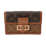 LOUIS VUITTON ルイヴィトン モノグラムリバース ポルトフォイユ ドーフィーヌ 2WAYクラッチ ブラウン M68746 レディース モノグラムキャンバス ショルダーバッグ 新同 中古 銀蔵