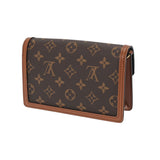 LOUIS VUITTON ルイヴィトン モノグラムリバース ポルトフォイユ ドーフィーヌ 2WAYクラッチ ブラウン M68746 レディース モノグラムキャンバス ショルダーバッグ 新同 中古 銀蔵