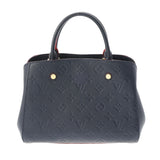 LOUIS VUITTON ルイヴィトン モノグラムアンプラント モンテーニュBB 2WAY マリーヌルージュ M42747 レディース レザー ハンドバッグ Aランク 中古 銀蔵