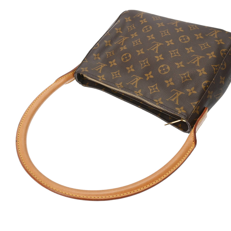 約10cm開閉式ルイ・ヴィトン LOUIS VUITTON ルーピングMM M51146 モノグラム モノグラム・キャンバス レディース ハンドバッグ