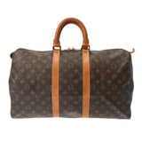 LOUIS VUITTON ルイヴィトン モノグラム キーポル 45 ブラウン M41428 ユニセックス モノグラムキャンバス ボストンバッグ Bランク 中古 銀蔵