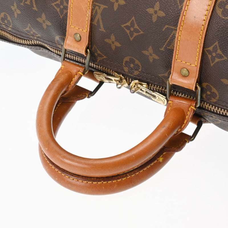 LOUIS VUITTON ルイヴィトン モノグラム キーポル 45 ブラウン M41428 ユニセックス モノグラムキャンバス ボストンバッグ Bランク 中古 銀蔵