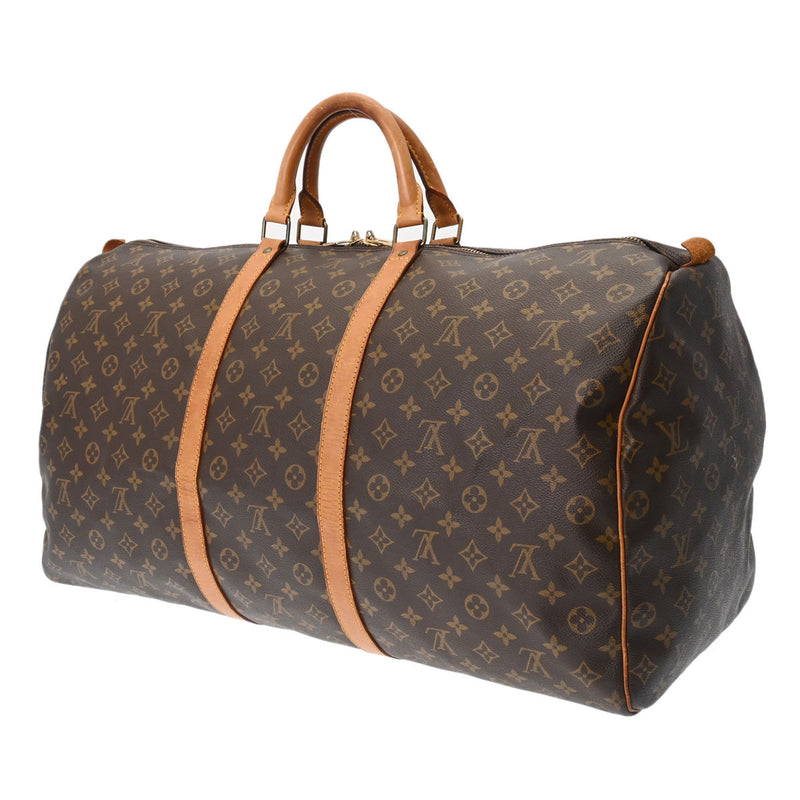 LOUIS VUITTON ルイヴィトン モノグラム キーポル 60 ブラウン M41422 ユニセックス モノグラムキャンバス ボストンバッグ Bランク 中古 銀蔵