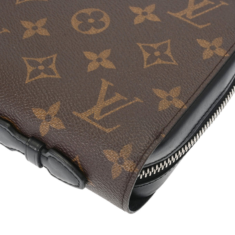 LOUIS VUITTON ルイヴィトン モノグラム マカサー ジッピー XL クラッチバッグ ブラウン M61506 メンズ モノグラムキャンバス 長財布 Aランク 中古 銀蔵