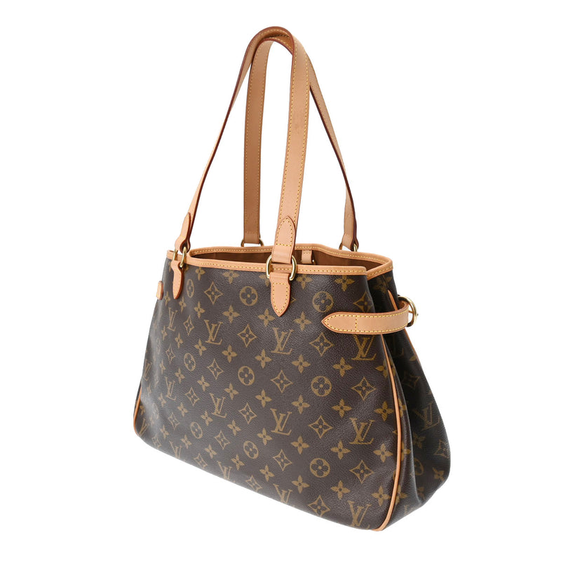 LOUIS VUITTON ルイヴィトン モノグラム バティニョール オリゾンタル ブラウン M51154 レディース モノグラムキャンバス トートバッグ Aランク 中古 銀蔵