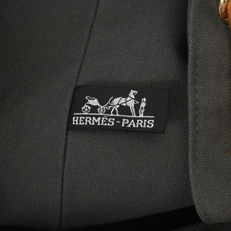 HERMES エルメス ポロションミミル グレー ユニセックス キャンバス/レザー ショルダーバッグ ABランク 中古 銀蔵