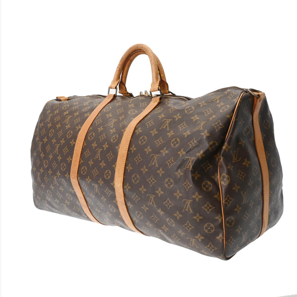 LOUIS VUITTON ルイヴィトン モノグラム キーポル バンドリエール 60 ブラウン M41412 ユニセックス モノグラムキャンバス ボストンバッグ Bランク 中古 銀蔵