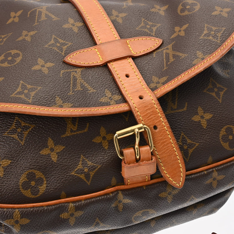 ルイヴィトンソミュール 30 14145 ブラウン レディース モノグラムキャンバス ショルダーバッグ M42256 LOUIS VUITTON 中古  – 銀蔵オンライン