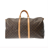 LOUIS VUITTON ルイヴィトン モノグラム キーポル バンドリエール 55 ブラウン M41414 レディース モノグラムキャンバス ボストンバッグ ABランク 中古 銀蔵