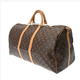 LOUIS VUITTON ルイヴィトン モノグラム キーポル バンドリエール 55 ブラウン M41414 レディース モノグラムキャンバス ボストンバッグ ABランク 中古 銀蔵