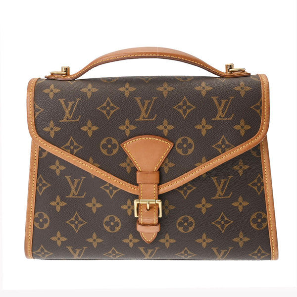 LOUIS VUITTON ルイヴィトン モノグラム ベルエア 2WAY ブラウン M51122 ユニセックス モノグラムキャンバス ハンドバッグ Bランク 中古 銀蔵