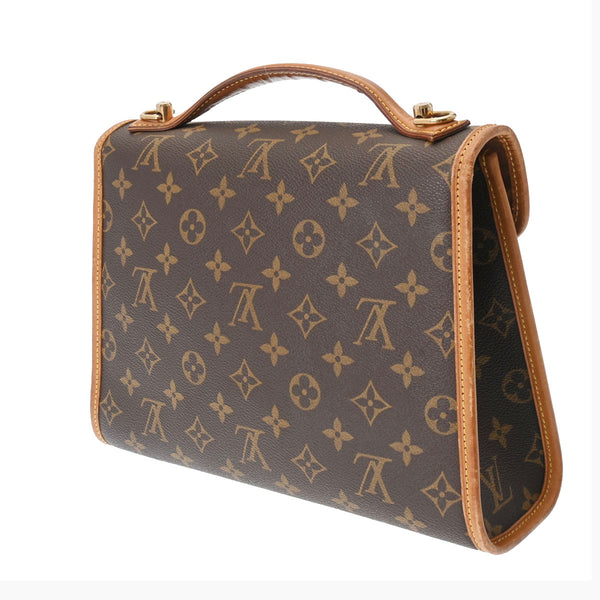 LOUIS VUITTON ルイヴィトン モノグラム ベルエア 2WAY ブラウン M51122 ユニセックス モノグラムキャンバス ハンドバッグ Bランク 中古 銀蔵