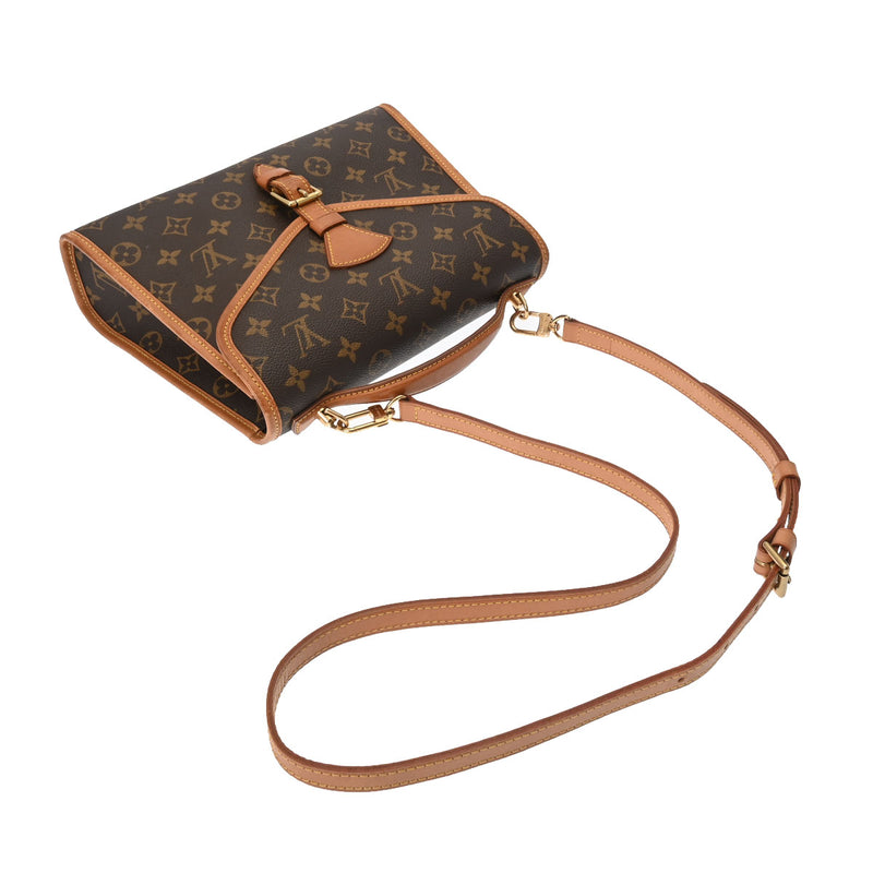 LOUIS VUITTON ルイヴィトン モノグラム ベルエア 2WAY ブラウン M51122 ユニセックス モノグラムキャンバス ハンドバッグ Bランク 中古 銀蔵