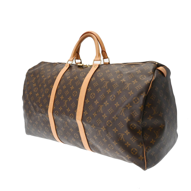 LOUIS VUITTON ルイヴィトン モノグラム キーポル 60 ブラウン M41422 ユニセックス モノグラムキャンバス ボストンバッグ ABランク 中古 銀蔵