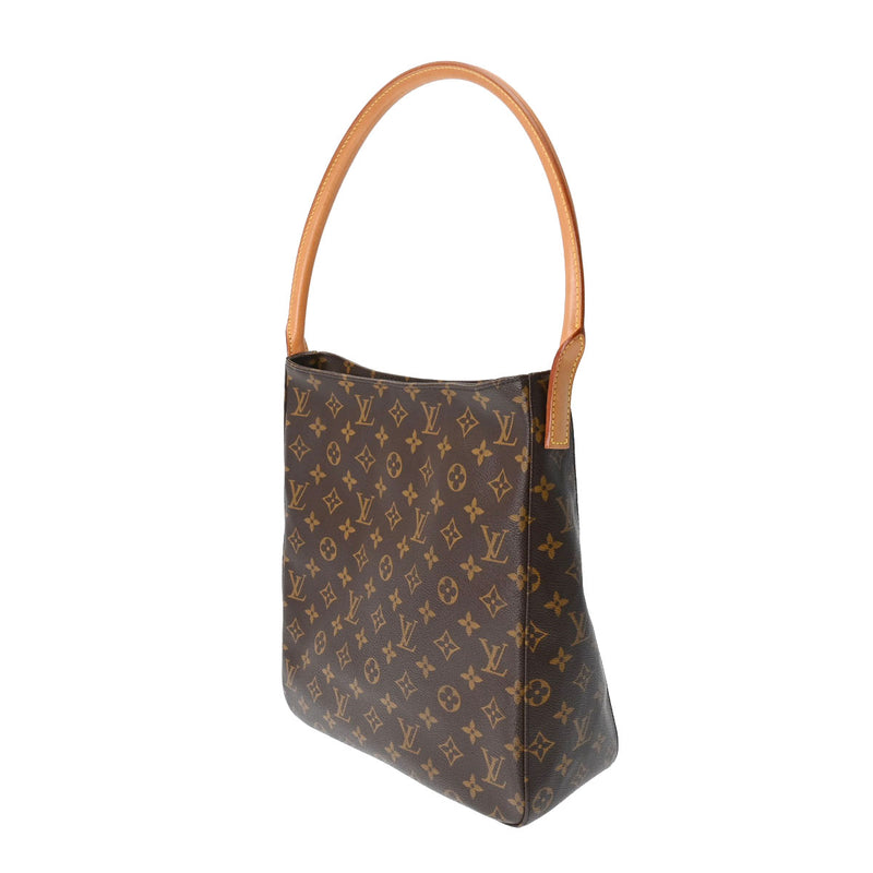 LOUIS VUITTON◇ルーピング_モノグラム_BRW/PVC/ブラウン/M51145